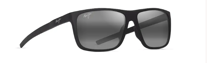 Maui Jim Grey Lehopulu matte black frames with neutral grey lens