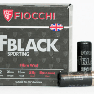 Fiocchi 12g FBlack Sporting 28gm - 8 PW