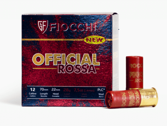 Fiocchi 12G OFFICIAL ROSSA 28gm - 7.5 PW