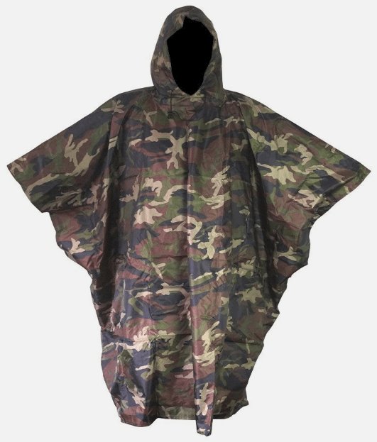 Swatcom Tactical Gear Rain Poncho - Camo