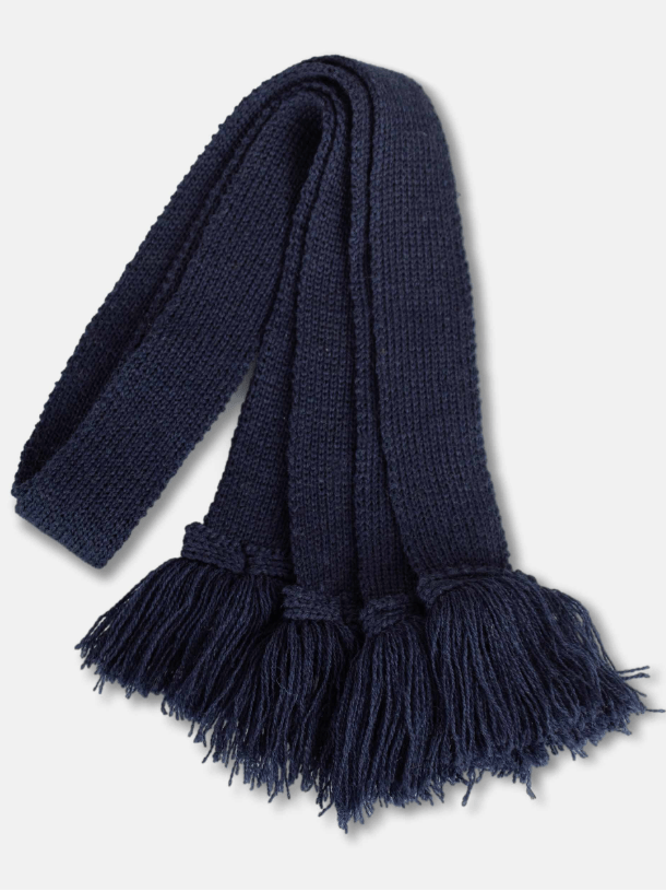 Pennine Merino Wool Garter - Mid Navy