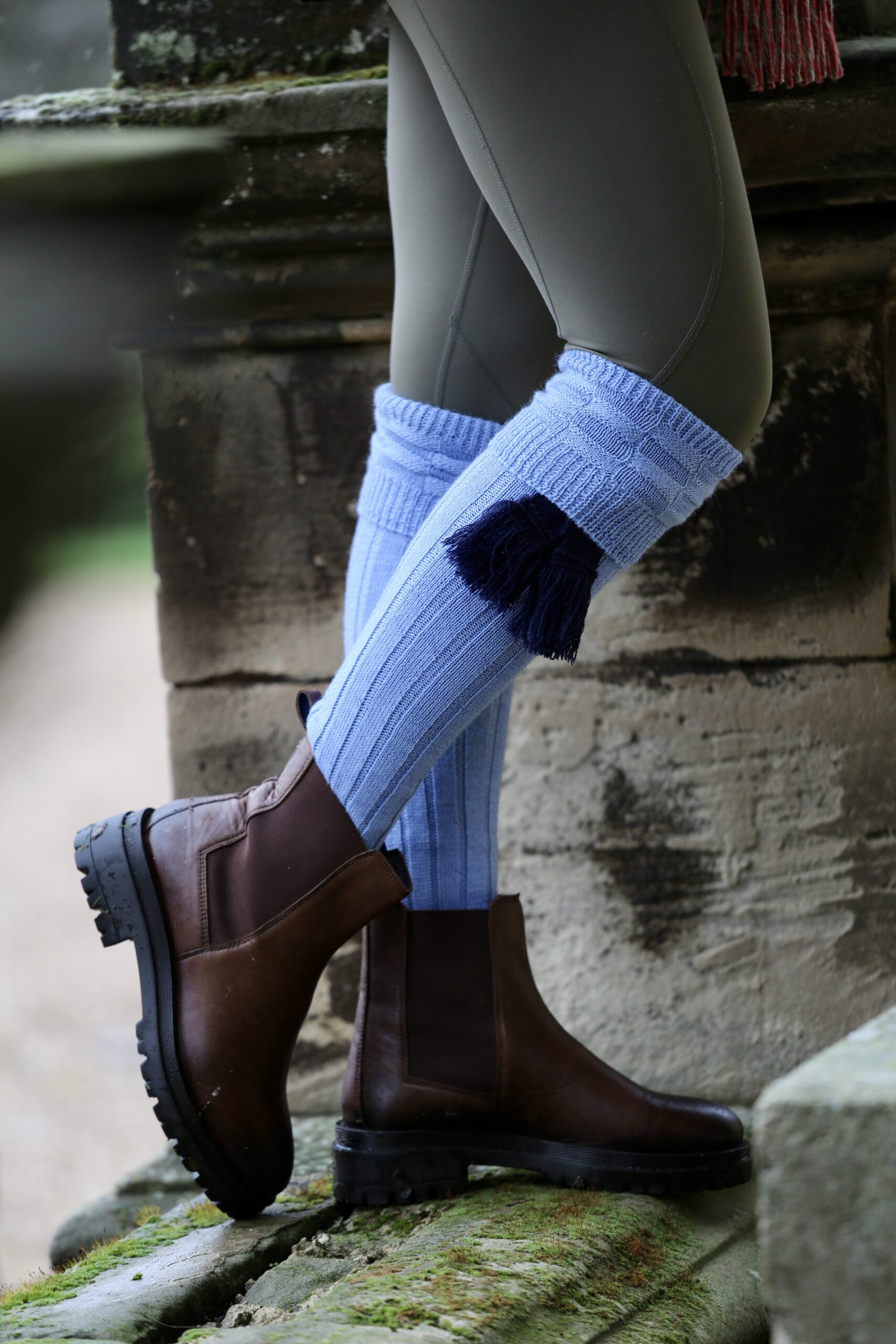 Pennine Portland Powder Blue - S - 3-5 Sock