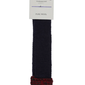 Pennine Merino Wool Garter - Mid Navy