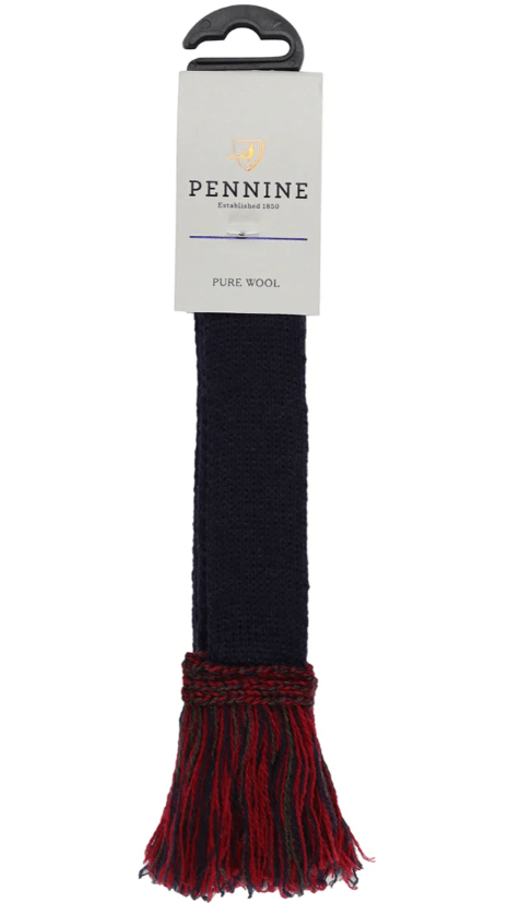 Pennine Merino Wool Garter - Mid Navy