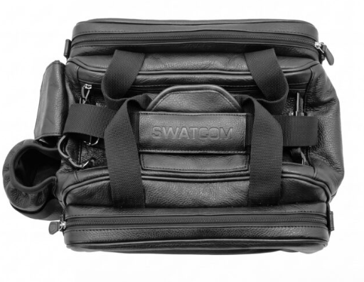Swatcom Luxury Leather Medium Range Bag -Black - Image 2
