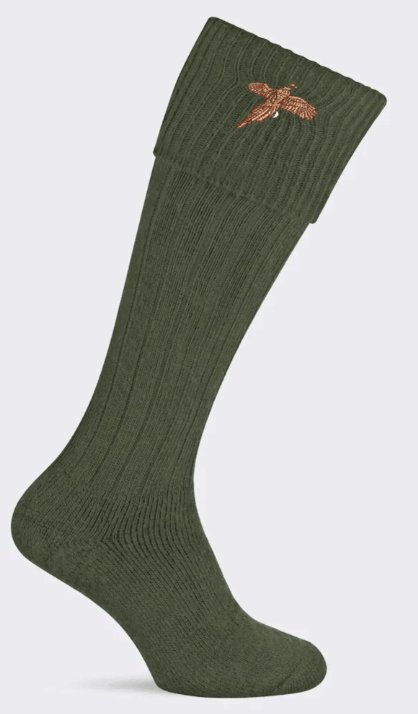 Pennine Stalker Pheasant Olive Sock