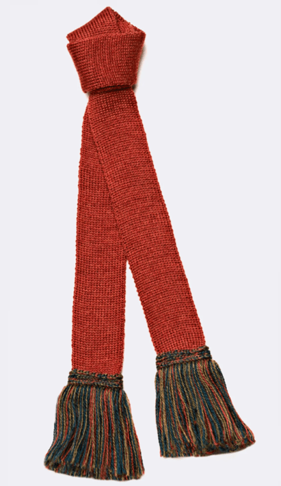 Pennine Merino Wool Garter - Orange