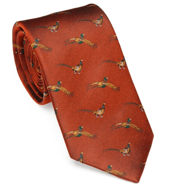 Laksen Pheasant Tie - Blood Orange