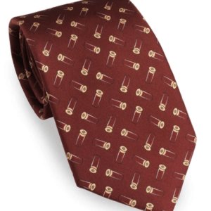 Laksen Cartridge Silhouette Tie - Vintage Red