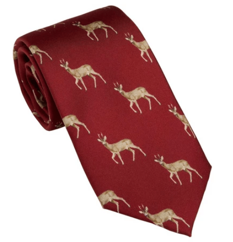 Laksen Roe Buck Tie - Vintage Red