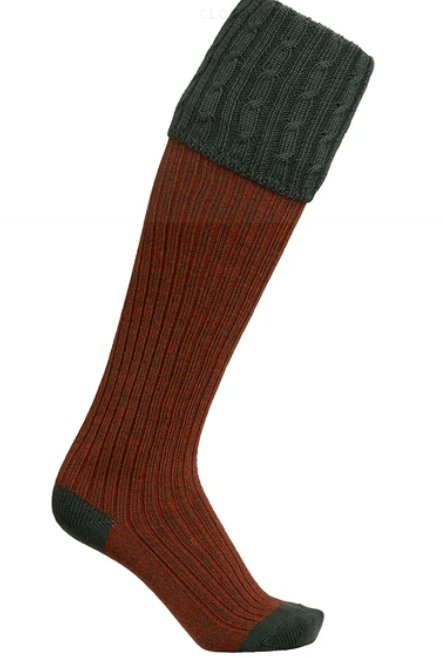 Laksen Westwood Shooting Socks - Forest / Terra