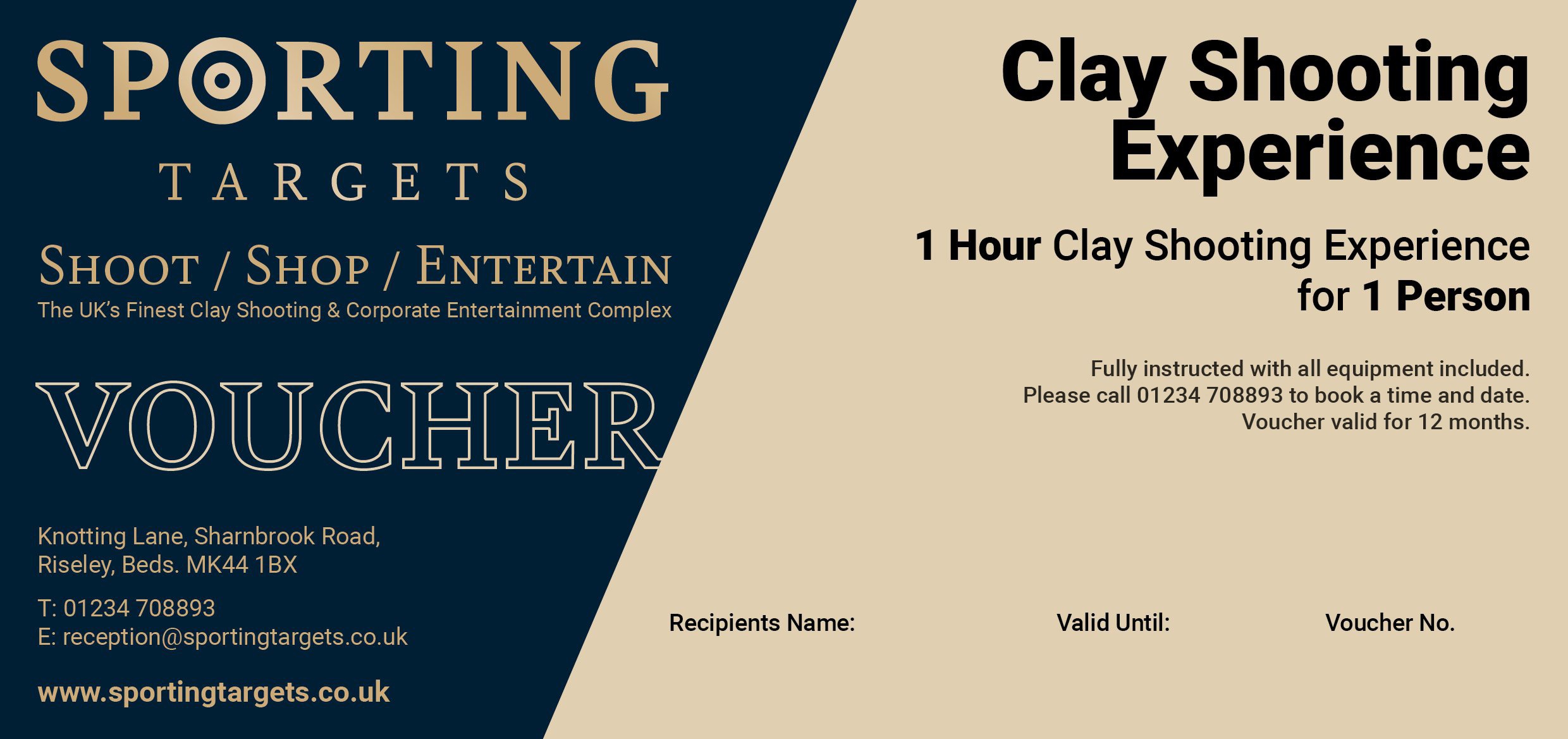 Experience – Clay Shooting 1Hr for 1 Person
