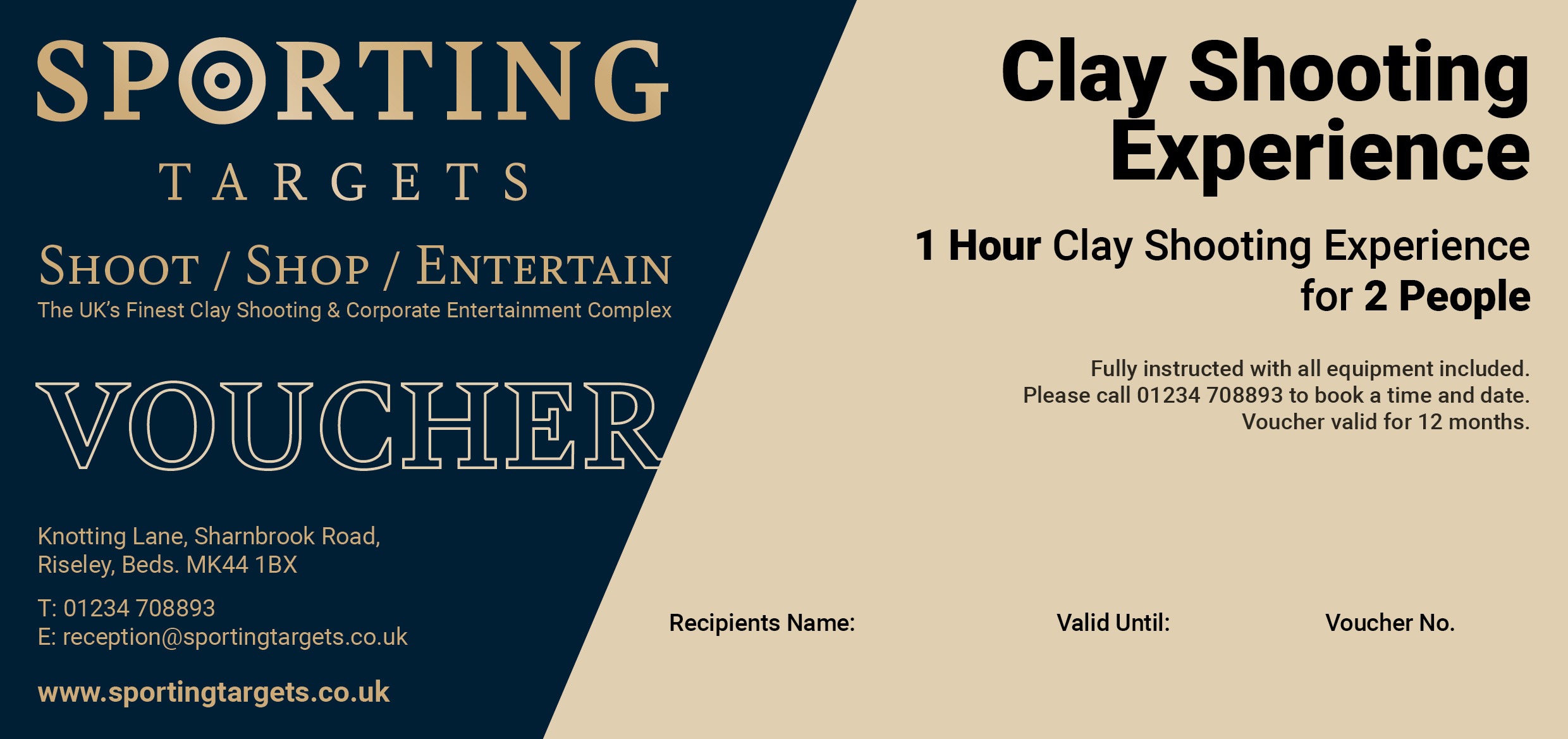 Experience – Clay Shooting 1Hr for 2 People
