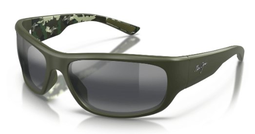 Maui Jim Maukele with Neutral Grey Lens and Military Green Frames Sunglasses